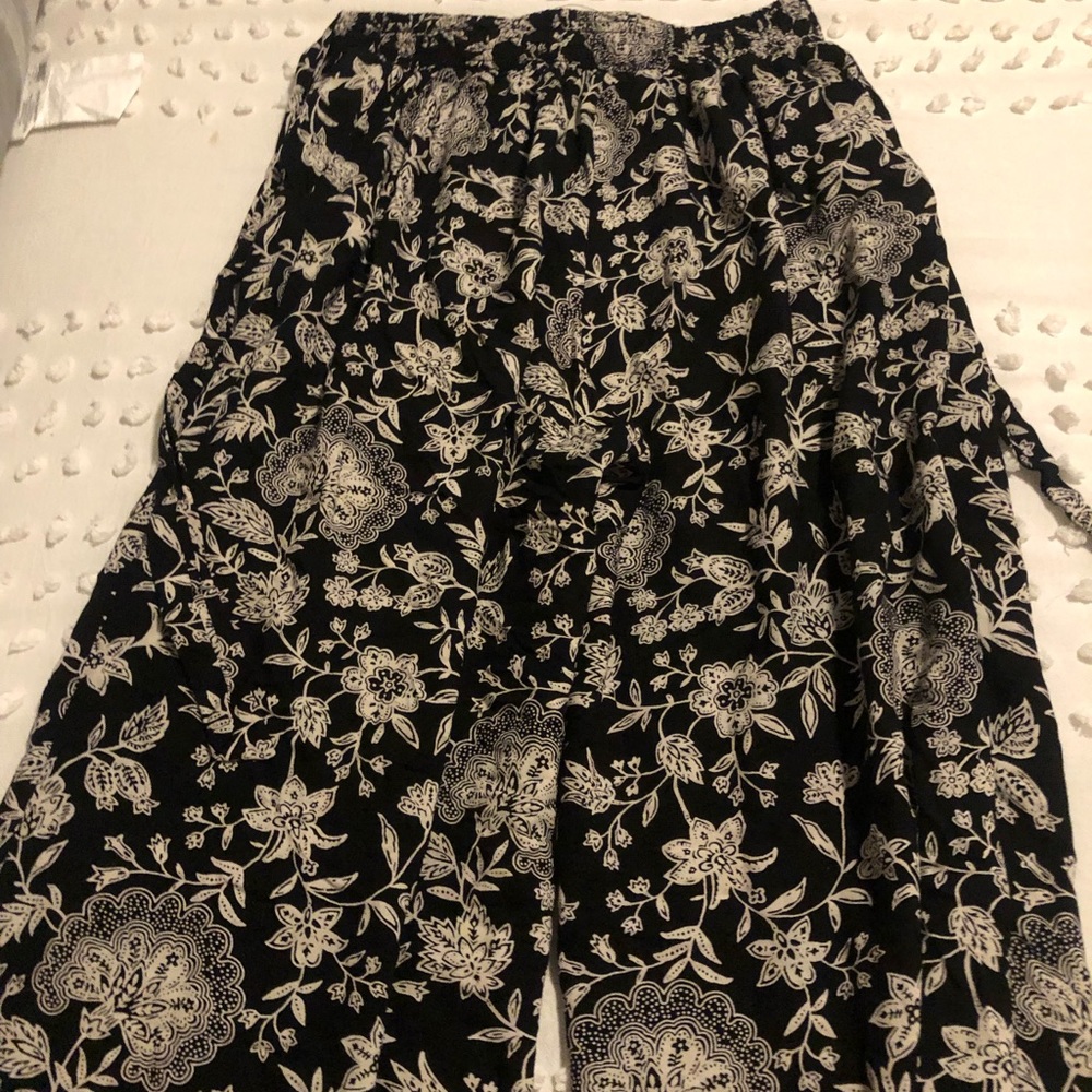 High waisted floral yoga pants